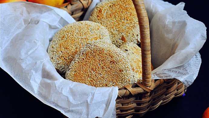 人气小吃--香酥芝麻烧饼