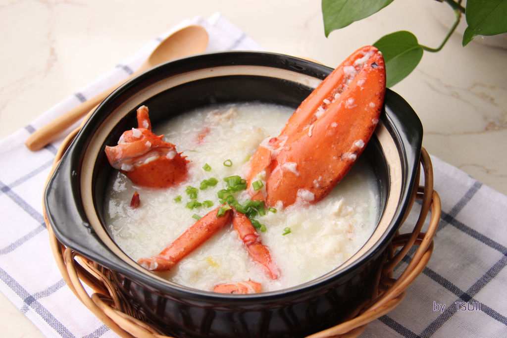 ·龙虾粥·鲜美养生粥 附详细的大龙虾分解方法