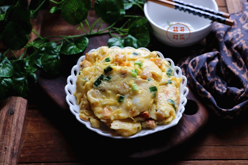 扇贝肉炒滑蛋