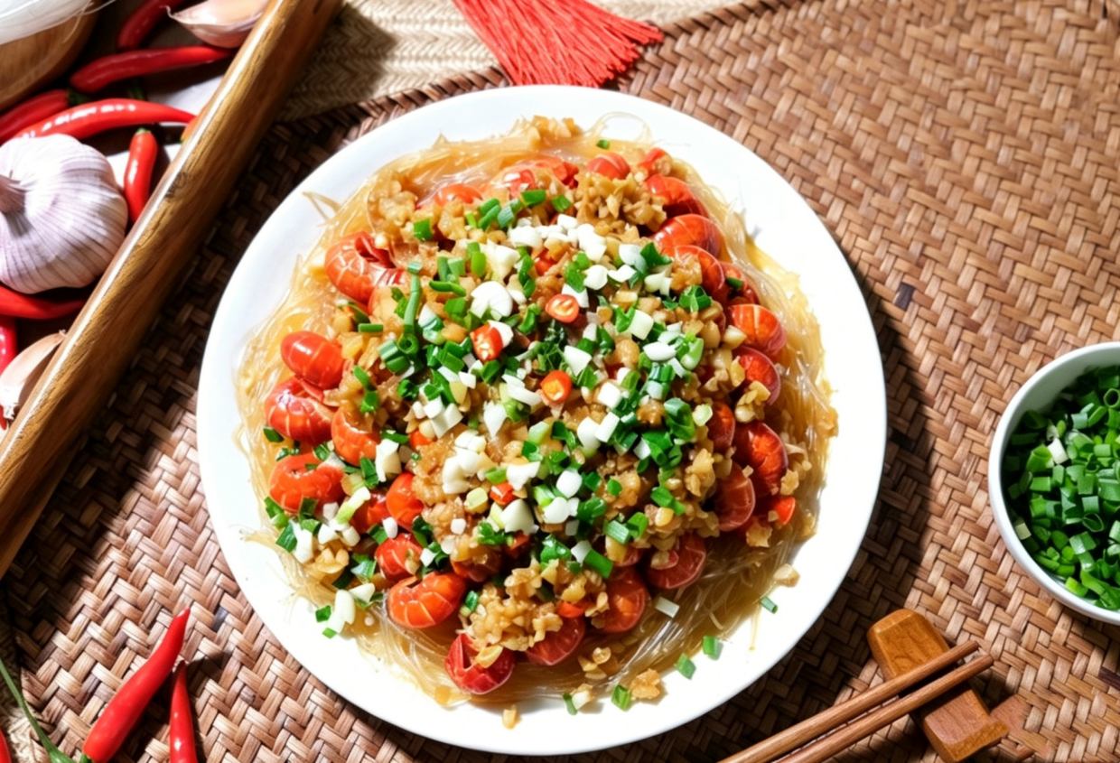 蒜蓉粉丝蒸小龙虾尾